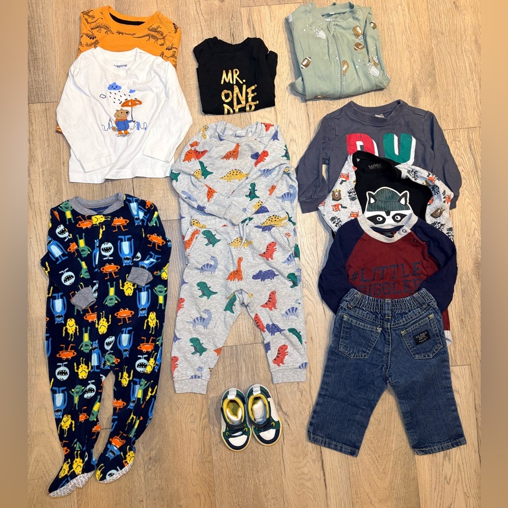 1️⃣2️⃣ to 1️⃣8️⃣ MONTHS: Colourful Boys Clothing Bundle